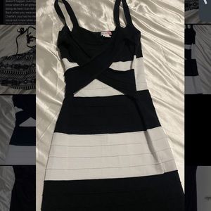 beautiful Black and White dress
